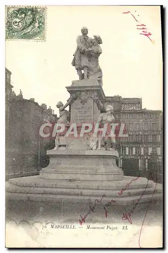 Cartes postales Marseille Monument Puget