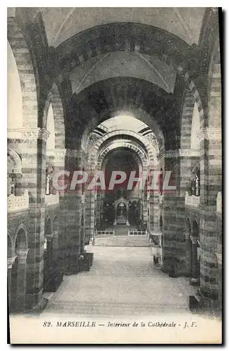 Ansichtskarte AK Marseille Interieur de la Cathedrale