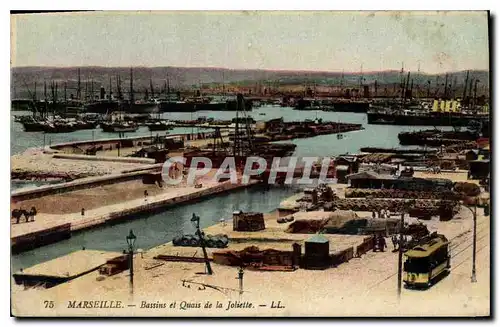 Cartes postales Marseille Bassins et Quais de la Joliette