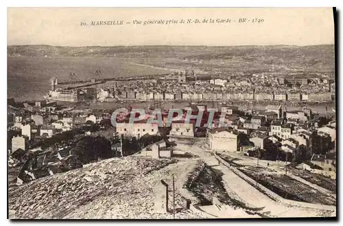 Ansichtskarte AK Marseille Vue generale prise de Notre Dame de la Garde