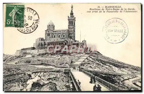 Cartes postales Marseille Basilique de Notre Dame de la Garde