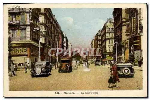 Cartes postales Marseille La Cannebiere