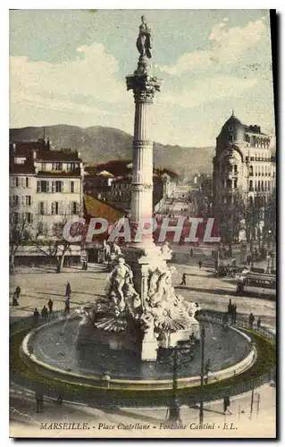 Cartes postales Marseille Place Castellane Fontaine Cantini