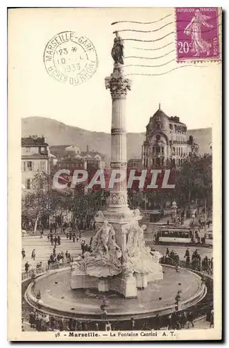 Cartes postales Marseille La Fontaine Cantini