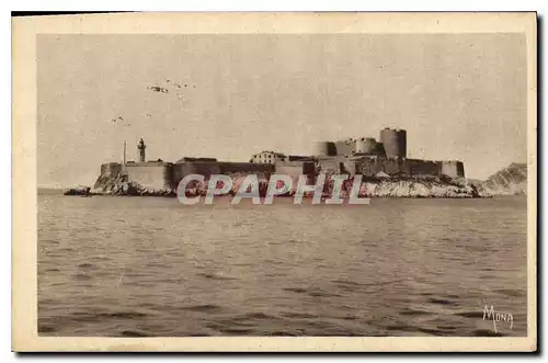 Ansichtskarte AK Marseille L'ile et le Chateau d'If bati par Francois ancienne prison d'Etat devant