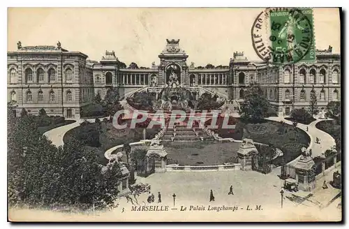 Cartes postales Marseille Le Palais Longchamps