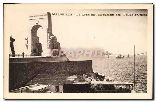 Ansichtskarte AK Marseille La Corniche Monument des Poilus d'Orient