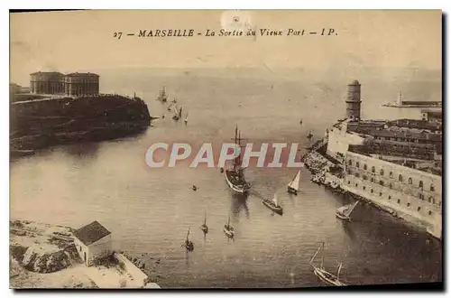 Cartes postales Marseille La Sortie du Vieux Port