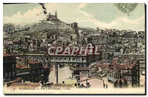 Cartes postales Marseille Vue a vol d'Oiseau