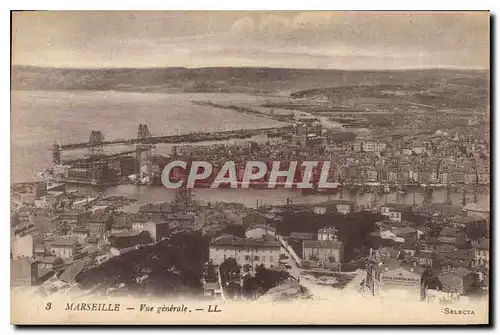 Cartes postales Marseille Vue generale