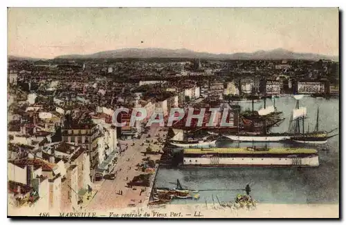 Cartes postales Marseille Vue generale du Vieux Port