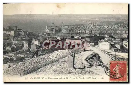 Ansichtskarte AK Marseille Panorama pris de Notre Dame de la Garde Cote Nord