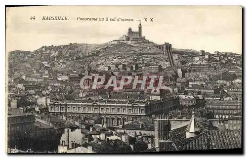 Ansichtskarte AK Marseille Panorama vu a vol d'Oiseau