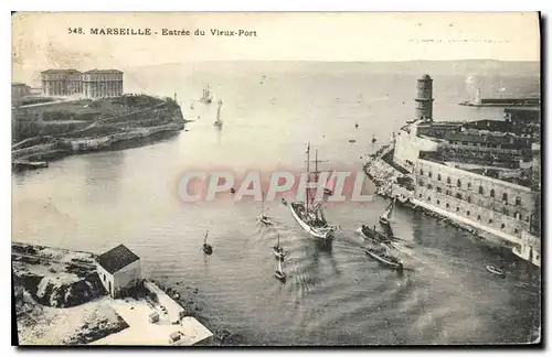 Cartes postales Marseille Entree du Vieux Port