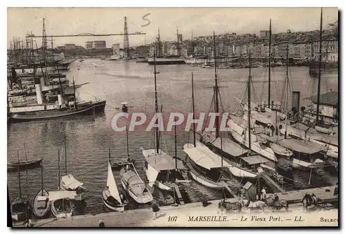 Cartes postales Marseille Le Vieux Port