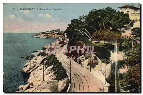 Cartes postales Marseille Route de la Corniche