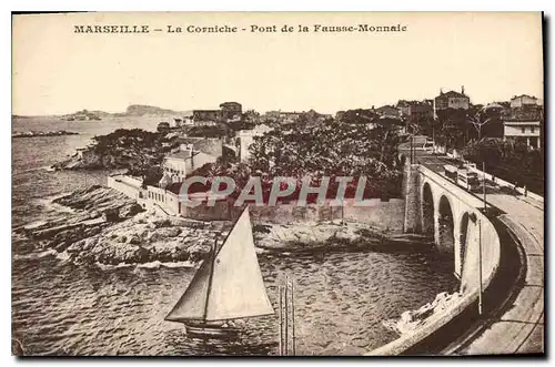 Cartes postales Marseille La Corniche Pont de la Fausse Monnaie