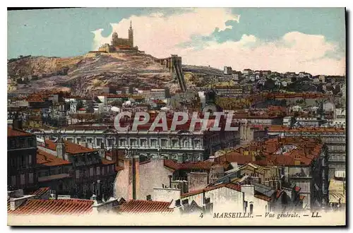 Cartes postales Marseille Vue generale