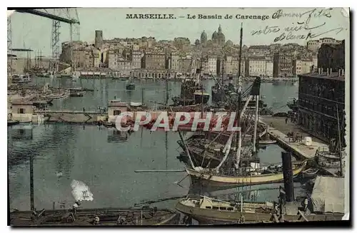 Ansichtskarte AK Marseille Le Bassin de Carenage