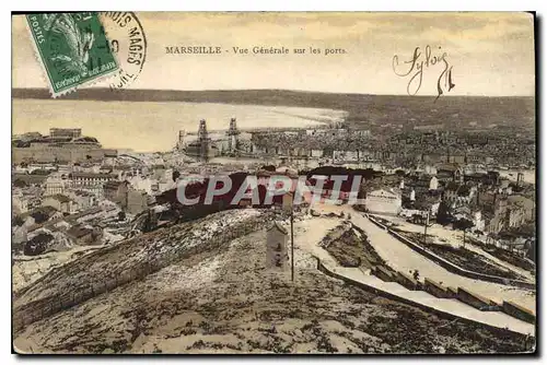 Cartes postales Marseille Vue Generale sur les Ports