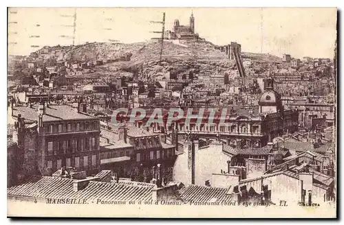 Ansichtskarte AK Marseille Panorama vu a vol d'Oiseau Panorama