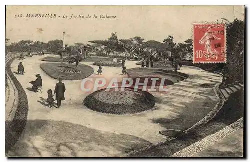 Cartes postales Marseille Le Jardin de la Colonne