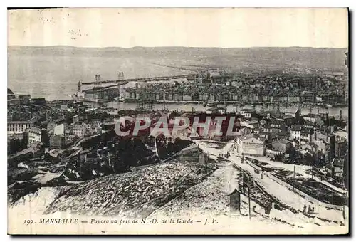 Ansichtskarte AK Marseille Panorama pris de Notre Dame de la Garde