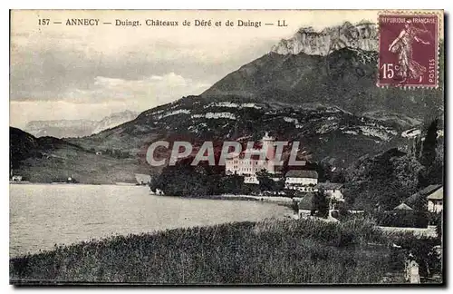 Ansichtskarte AK Annecy DUingt Chateaux de Dere et de Duingt