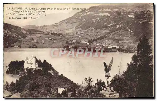 Ansichtskarte AK La Savoie Lac d'Annecy Duingt Talloires et le Parmelan Paris Lux