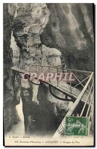 Cartes postales Environs d'Annecy Lovagny Gorges du Fier