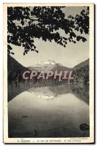 Cartes postales Morzine Le Lac de Montriond Le Roc d'Enfer