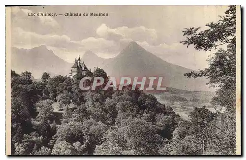 Cartes postales Lac d'Annecy Chateau de Menthon