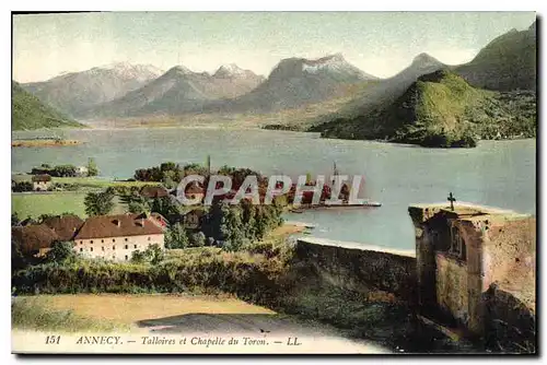 Cartes postales Annecy Talloires et Chapelle du Toron