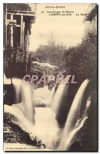 Cartes postales Aix les Bains Les Gorges du Sierroz Gresy sur Aix La Chute