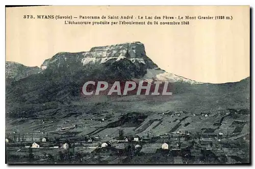 Cartes postales Myans Savoie Panorama de Saint Andre Le Lac des Peres Le Mont Granier