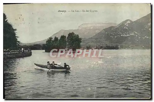 Ansichtskarte AK Annecy Le Lac Ile des Cygnes