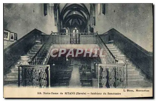 Cartes postales Notre Dame de Myans Savoie Interieur du Sanctuaire