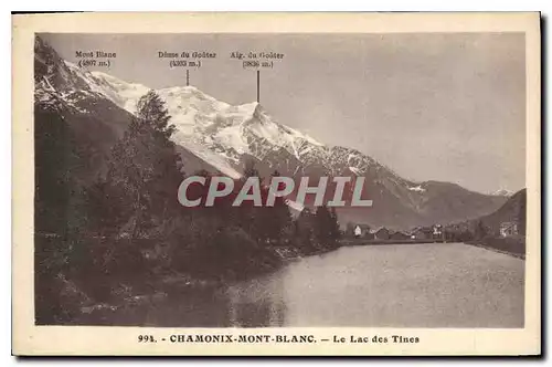 Cartes postales Chamonix Mont Blanc Le Lac des Tines