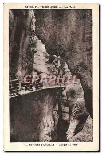 Cartes postales Sites Pittoresques de Savoie Environs d'Annecy Gorges du Fier