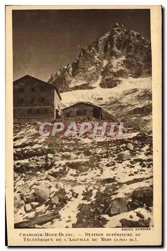 Cartes postales Chamonix Mont Blanc Station Superieure du Teleferique de l'Aiguille du Midi