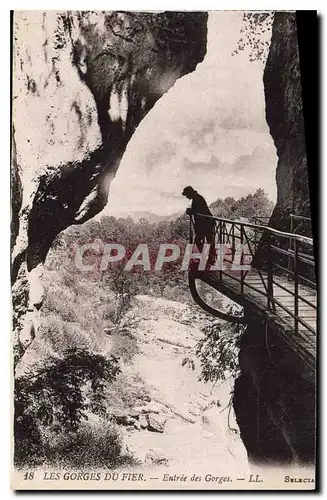 Ansichtskarte AK Les Gorges du Fier Entree des Gorges