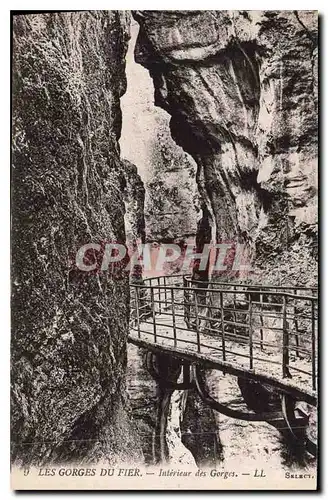 Ansichtskarte AK Les Gorges du Fier Interieur des Gorges