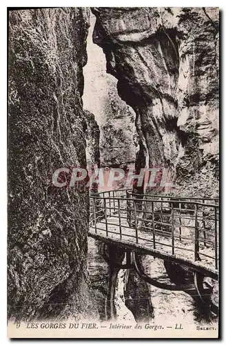 Cartes postales Les Gorges du Fier Interieur des Gorges