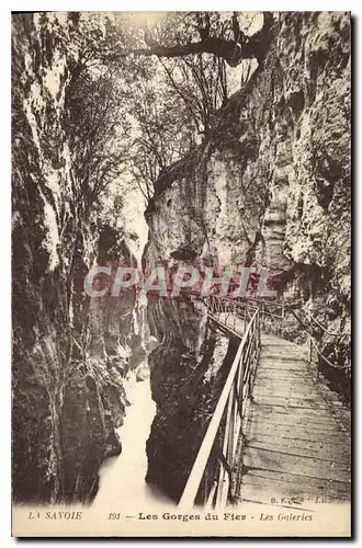 Cartes postales La Savoie Les Gorges du Fier Les Galeries