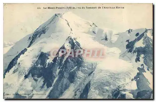 Cartes postales Le Mont Pourri vu du Sommet de l'Aiguille Rouge