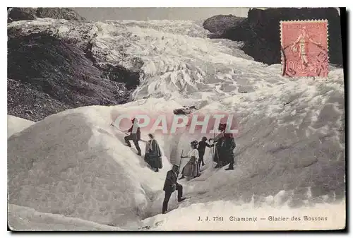 Cartes postales Chamonix Glacier des Bossons Alpinisme