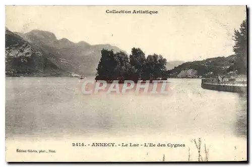 Cartes postales Annecy Le Lac L'Ile des Cygnes