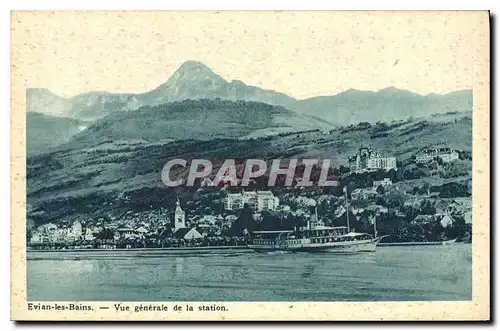 Cartes postales Evian les Bains Vue generale de la station