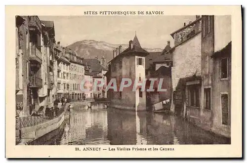 Cartes postales Sites Pittoresques de Savoie Annecy Les Vieilles Prisons et les Canaux