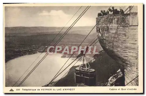 Ansichtskarte AK Telepherique de Veyrier du Lac d'Annecy Cabine et Quai d'Arrivee